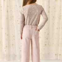 Organic Cotton Long Sleeve Top - Chloe Lilac Childrens Top from Jamie Kay NZ