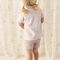 Organic Cotton Everyday Bike Short - Chloe Lilac Childrens Short from Jamie Kay NZ