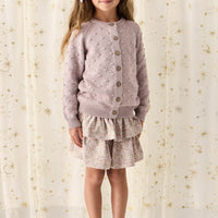 Organic Cotton Ruby Skirt - Chloe Lilac Childrens Skirt from Jamie Kay NZ