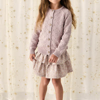 Simple Dotty Cardigan - Violet Marle Childrens Cardigan from Jamie Kay NZ