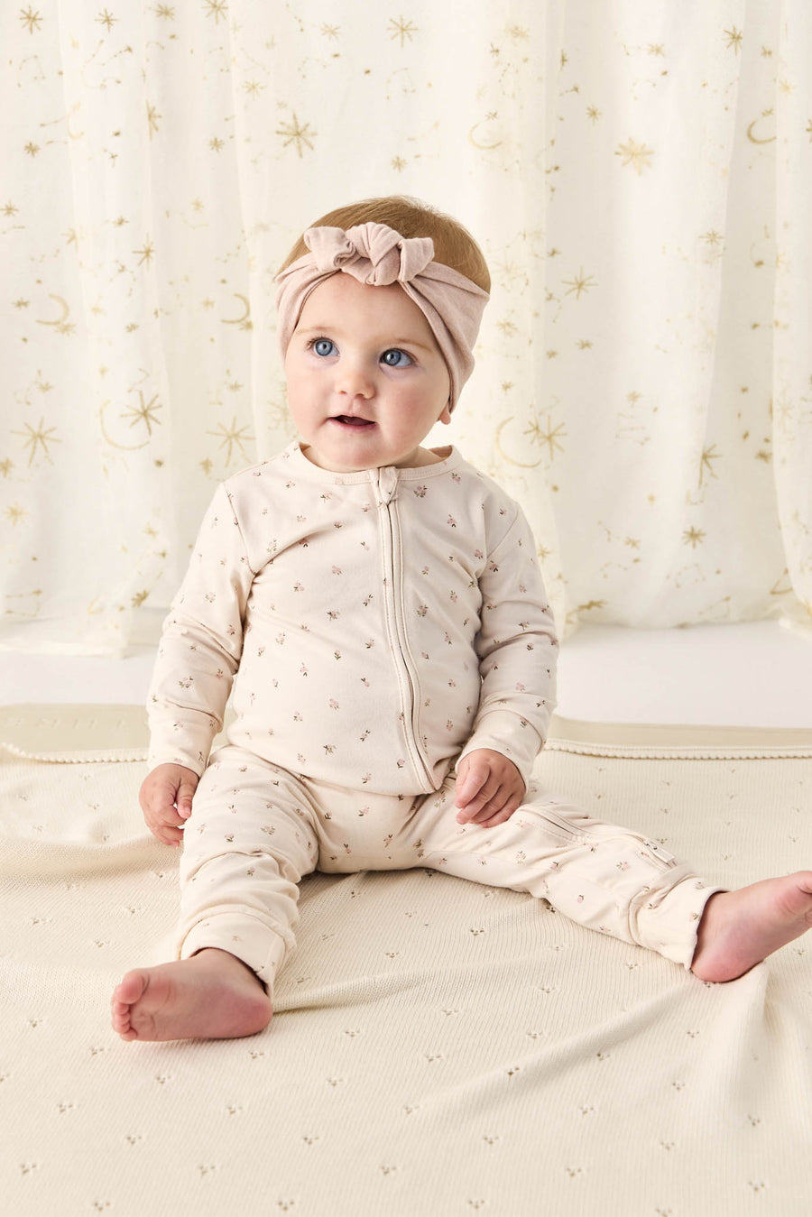 Organic Cotton Frankie Onepiece - Ditsy Berry Rose Childrens Onepiece from Jamie Kay NZ