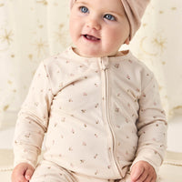 Organic Cotton Frankie Onepiece - Ditsy Berry Rose Childrens Onepiece from Jamie Kay NZ