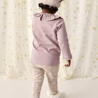 Organic Cotton Everyday Legging - Chloe Lilac Childrens Legging from Jamie Kay NZ