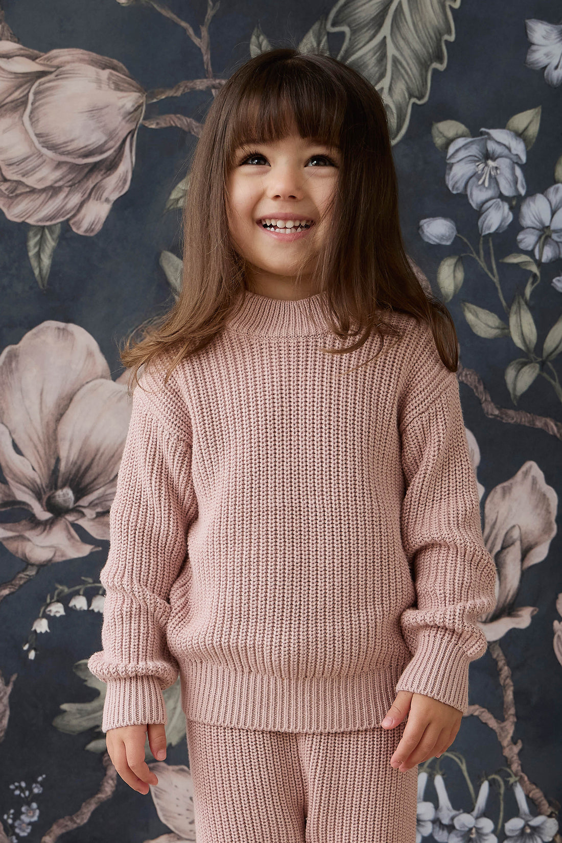 Morgan Jumper - Shell Pink Childrens Jumper from Jamie Kay NZ
