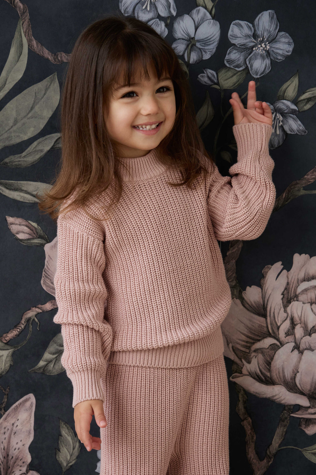 Morgan Jumper - Shell Pink Childrens Jumper from Jamie Kay NZ