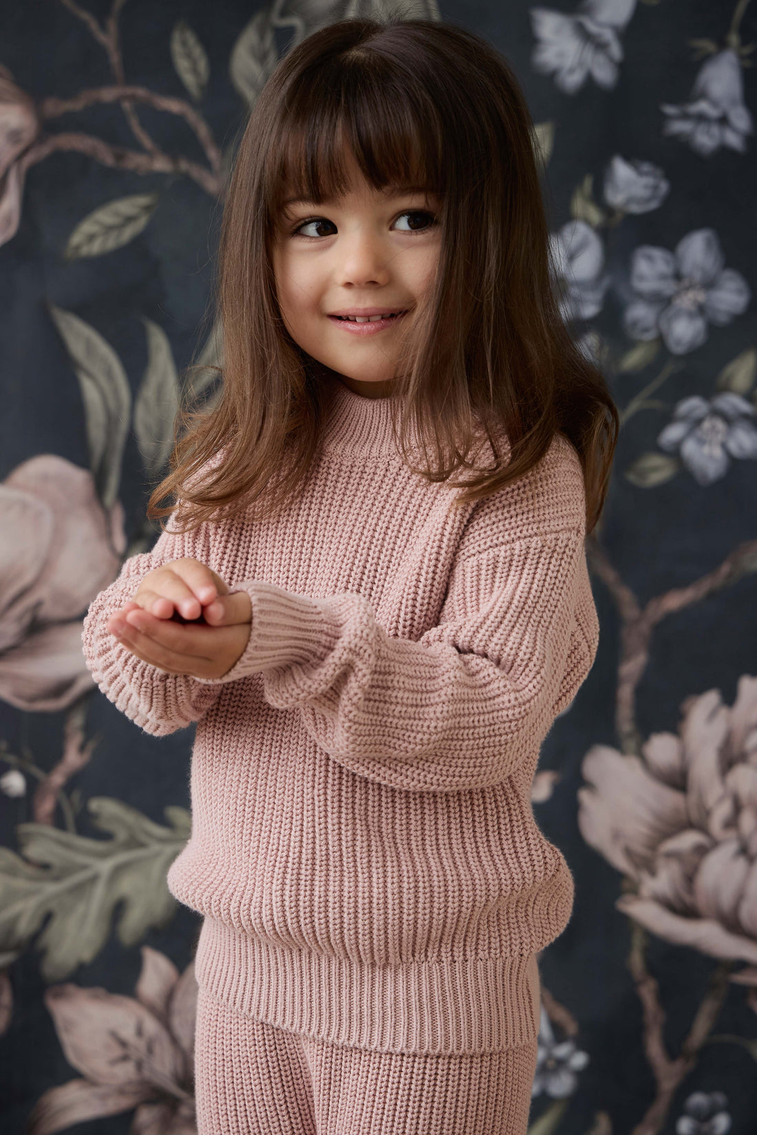 Morgan Jumper - Shell Pink Childrens Jumper from Jamie Kay NZ