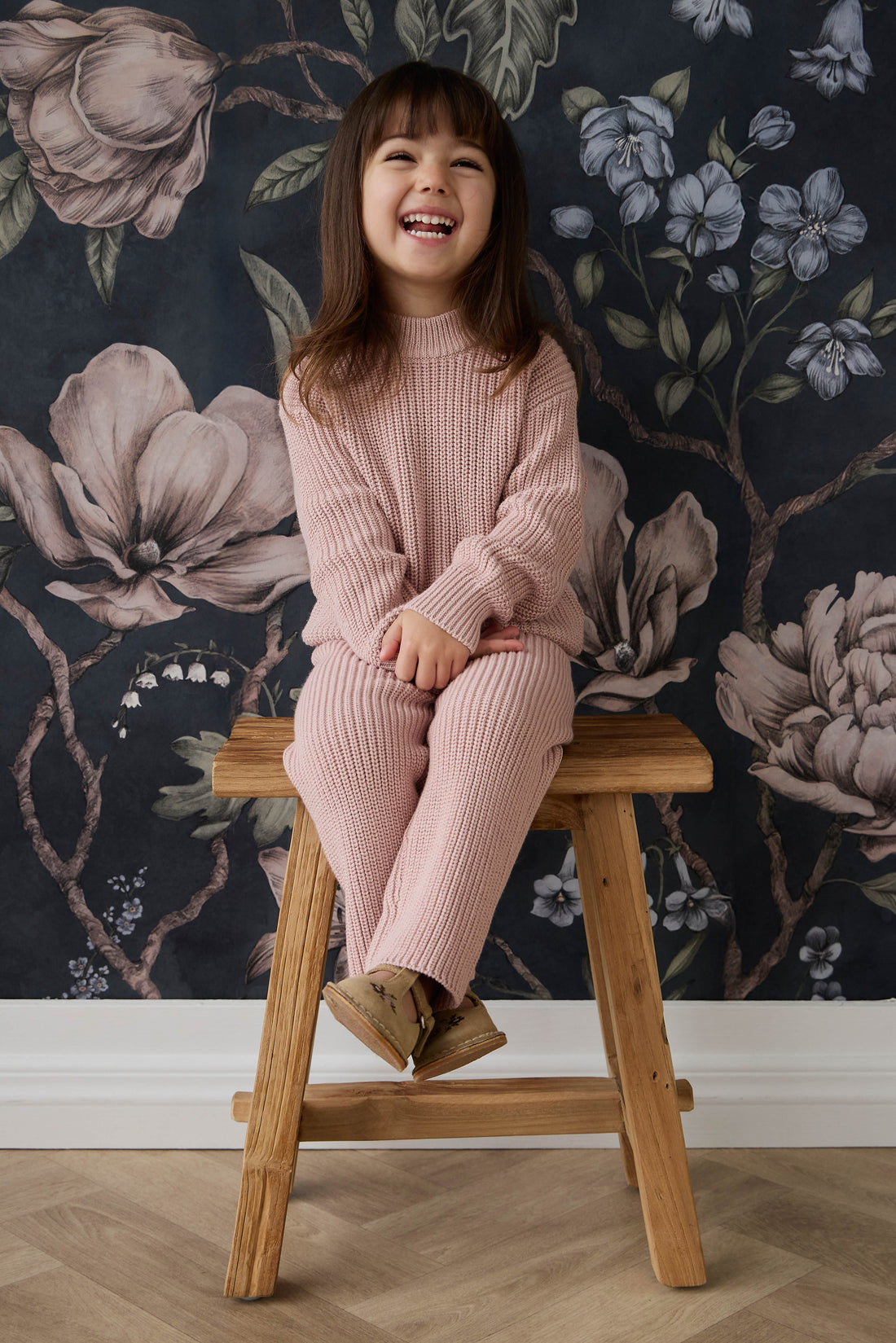 Morgan Jumper - Shell Pink Childrens Jumper from Jamie Kay NZ