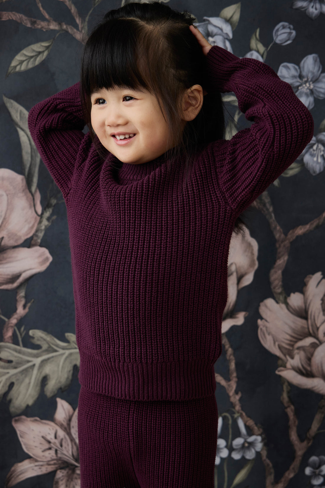 Morgan Jumper - Sugar Plum Childrens Jumper from Jamie Kay NZ