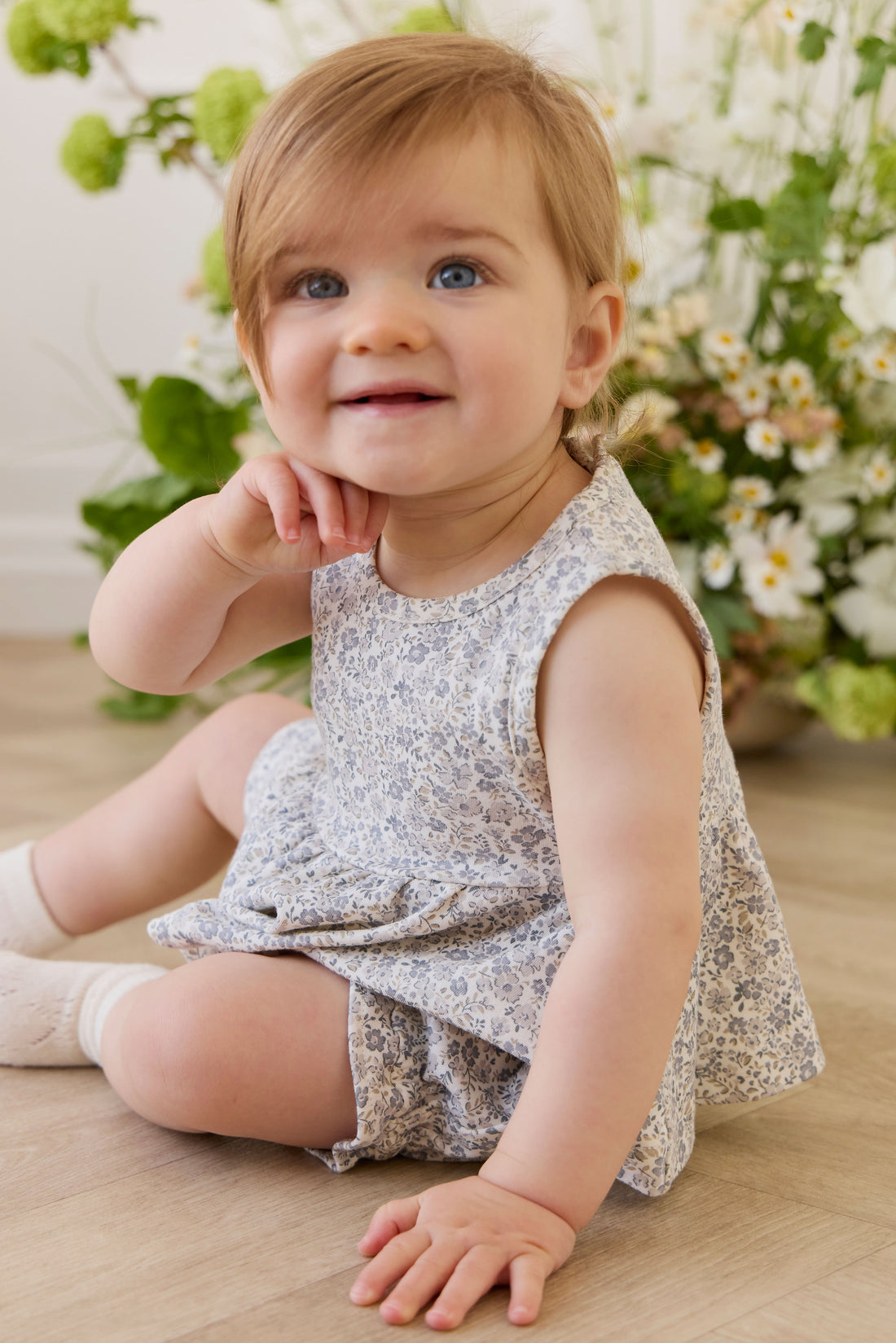 Organic Cotton Adrienne Top - Tully Grey Childrens Top from Jamie Kay NZ