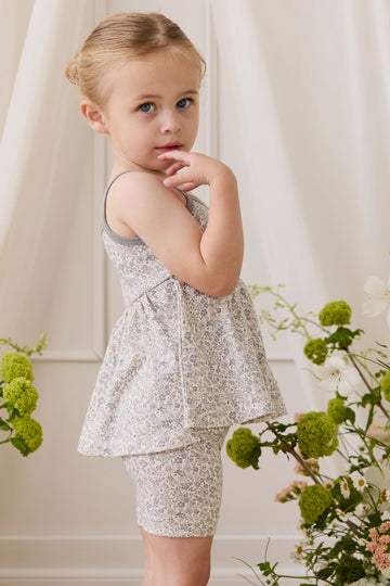Organic Cotton Everyday Bike Short - Tully Grey Childrens Shorts from Jamie Kay NZ