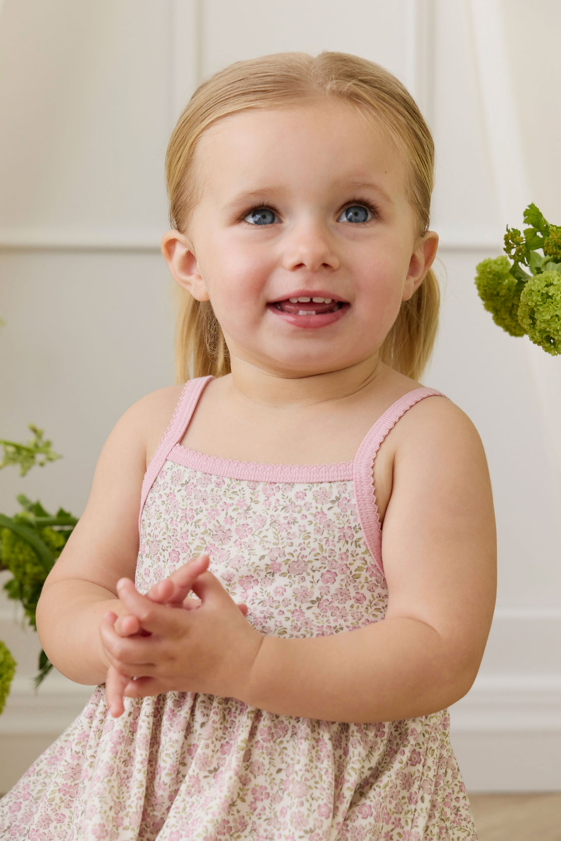 Organic Cotton Samantha Dress - Tully Mauve Childrens Dress from Jamie Kay NZ