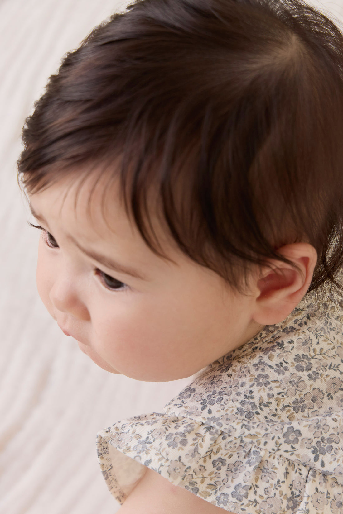 Organic Cotton Adrienne Playsuit - Tully Grey Childrens Playsuit from Jamie Kay NZ