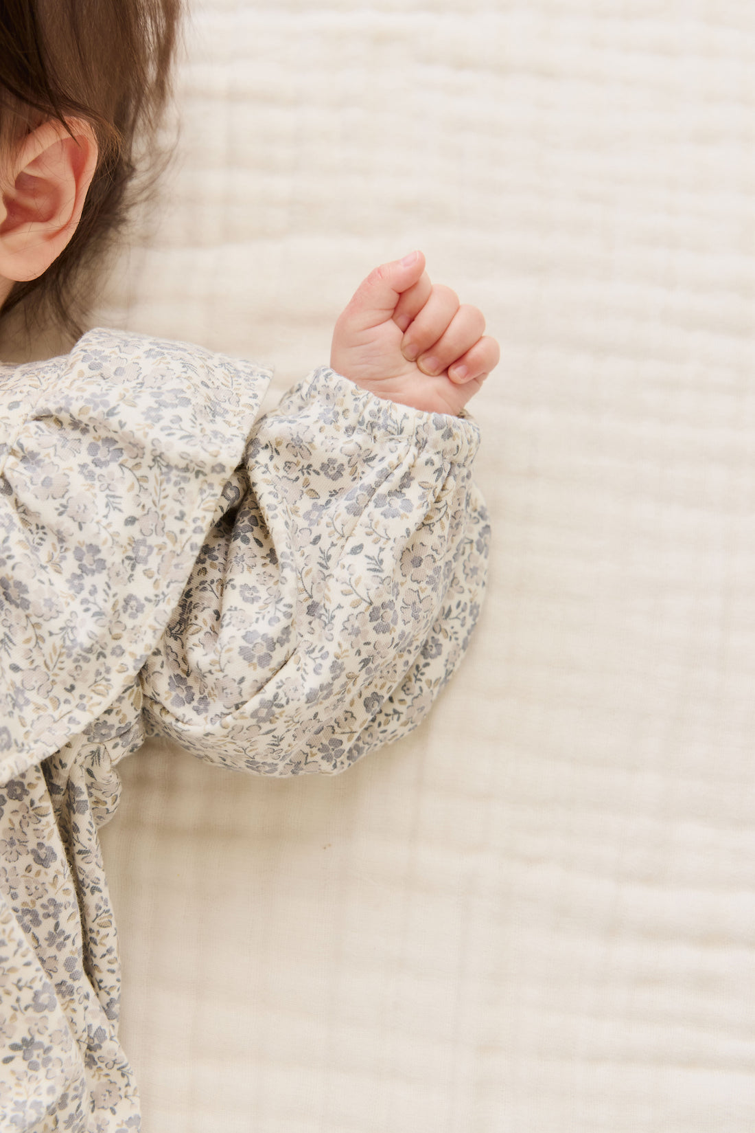 Organic Cotton Aurora Playsuit - Tully Grey Childrens Playsuit from Jamie Kay NZ