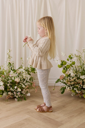 Organic Cotton Everyday Legging - Tully Grey Childrens Legging from Jamie Kay NZ