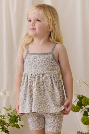 Organic Cotton Maple Singlet - Tully Grey Childrens Singlet from Jamie Kay NZ