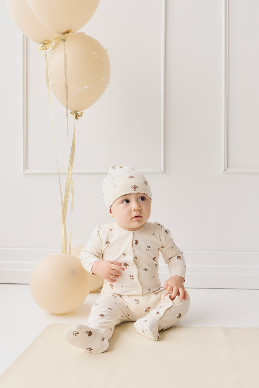 Organic Cotton Pascale Onepiece - Le Champignon Childrens Onepiece from Jamie Kay NZ