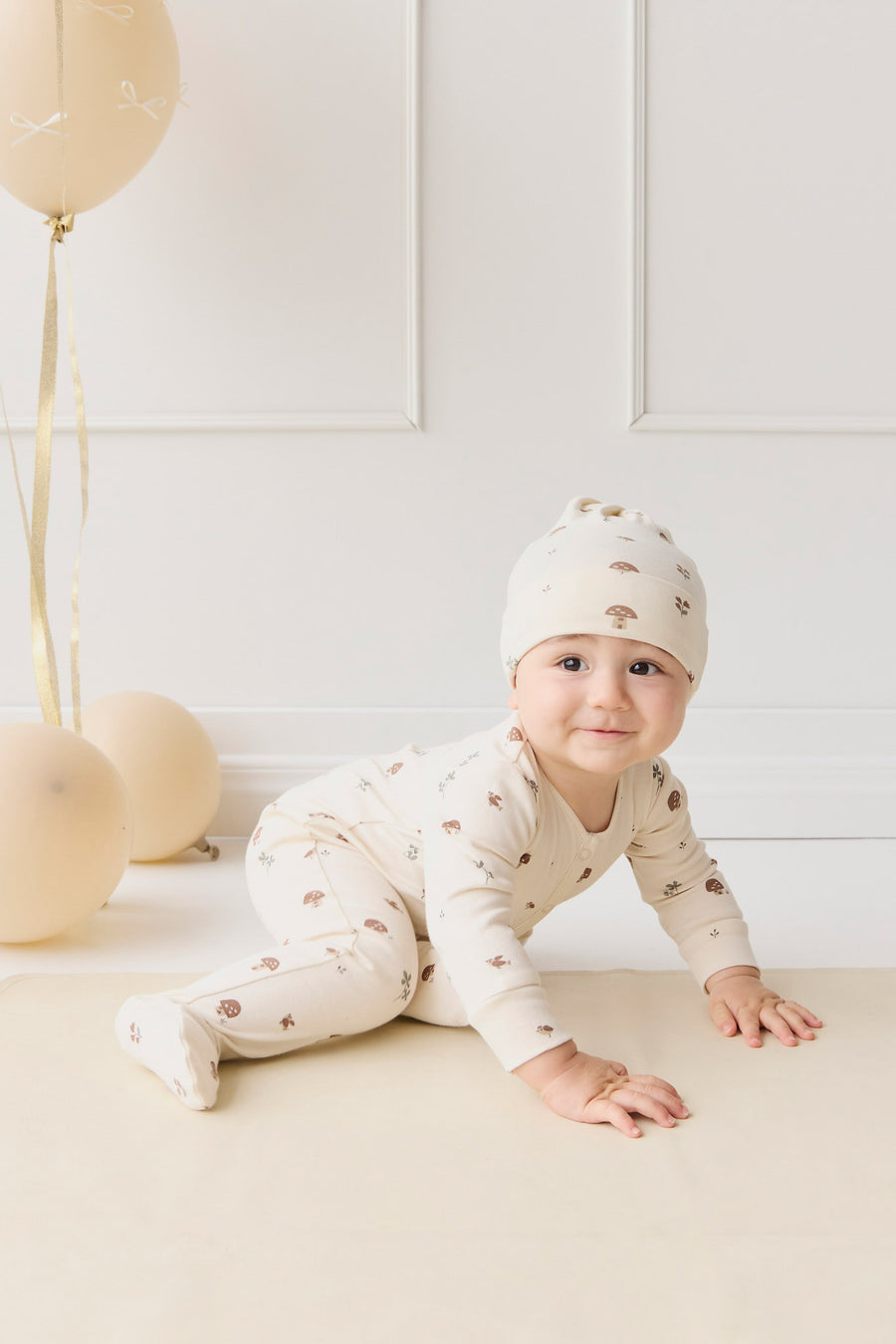 Organic Cotton Pascale Onepiece - Le Champignon Childrens Onepiece from Jamie Kay NZ