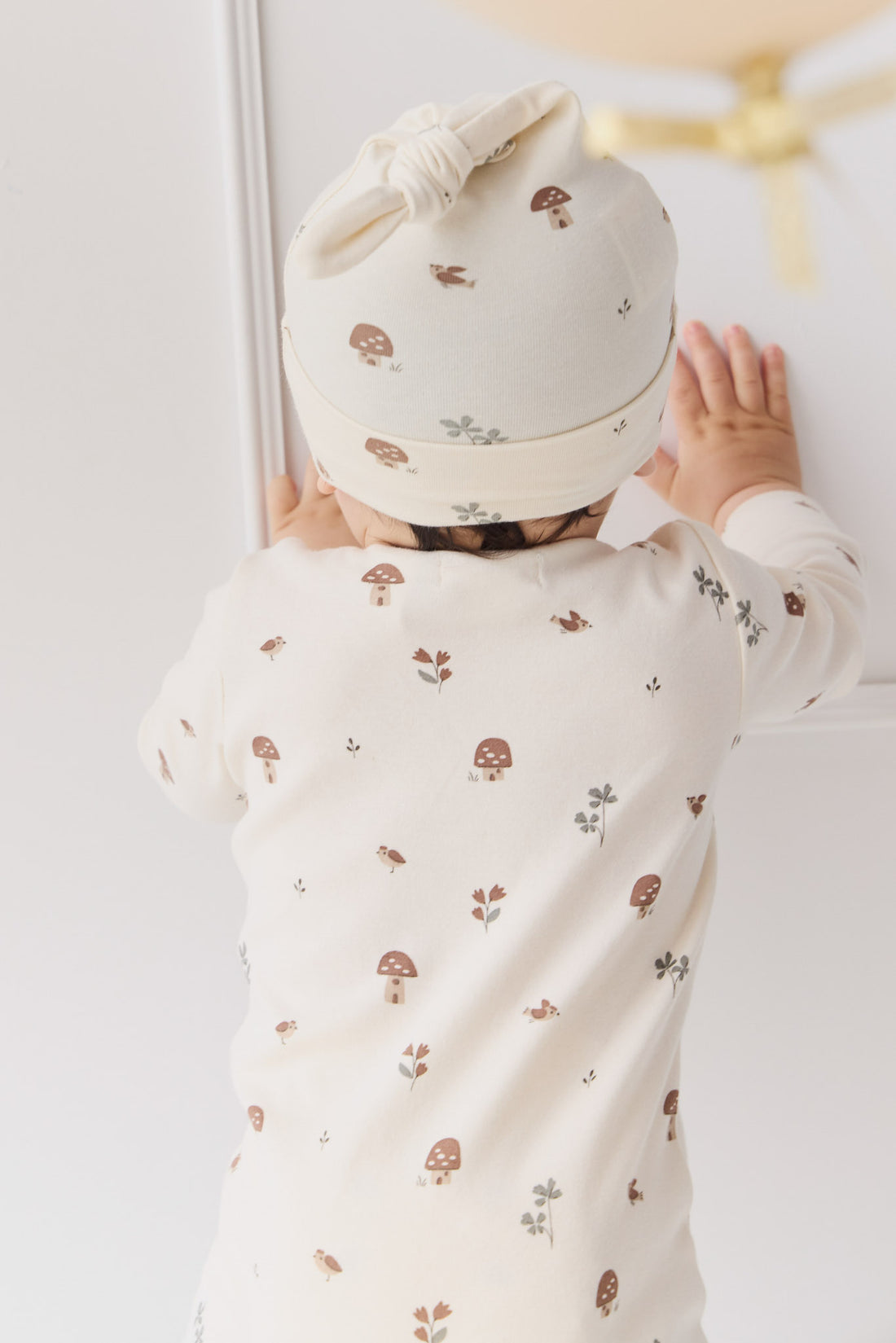 Organic Cotton Knot Beanie - Le Champignon Childrens Hat from Jamie Kay NZ