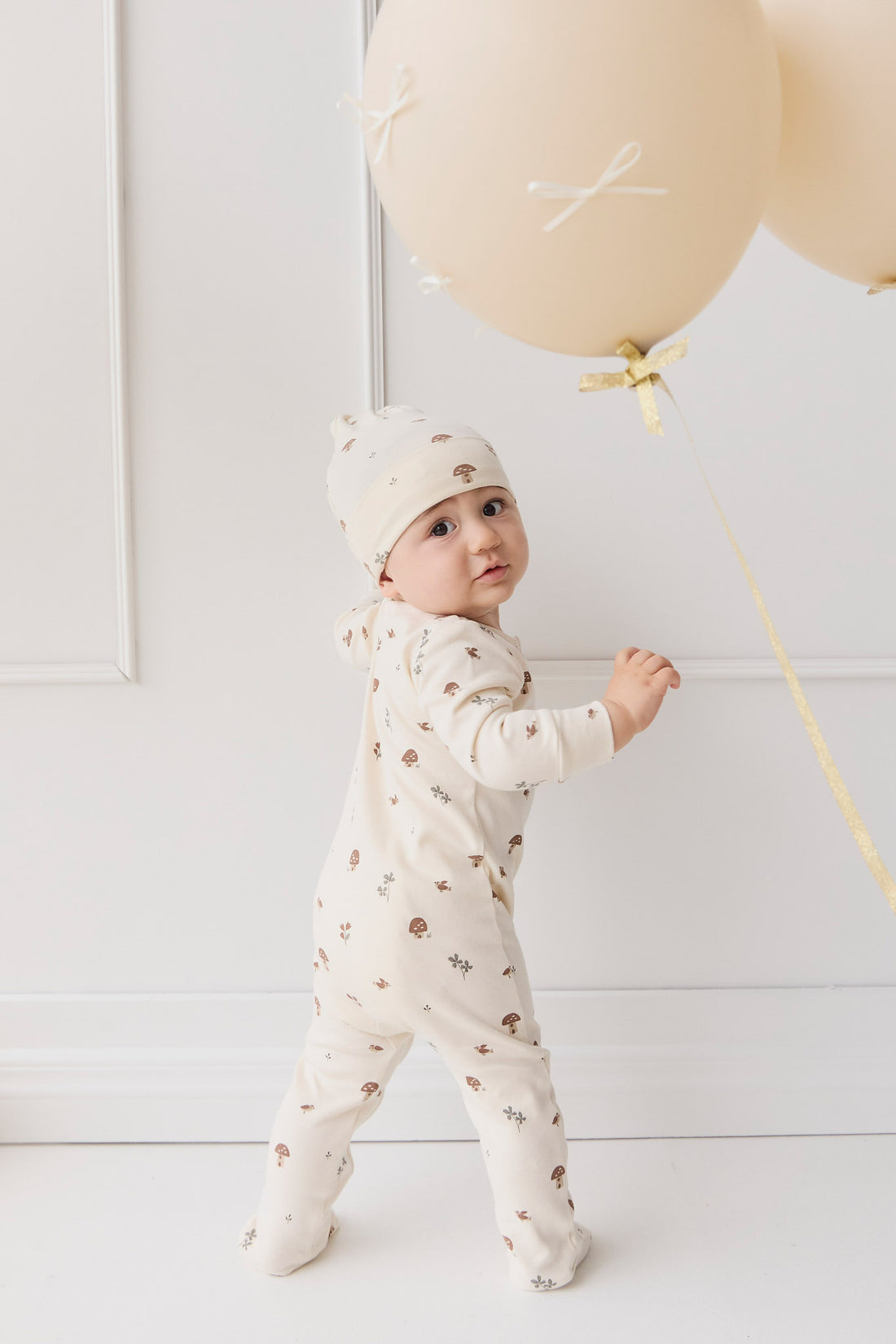 Organic Cotton Pascale Onepiece - Le Champignon Childrens Onepiece from Jamie Kay NZ