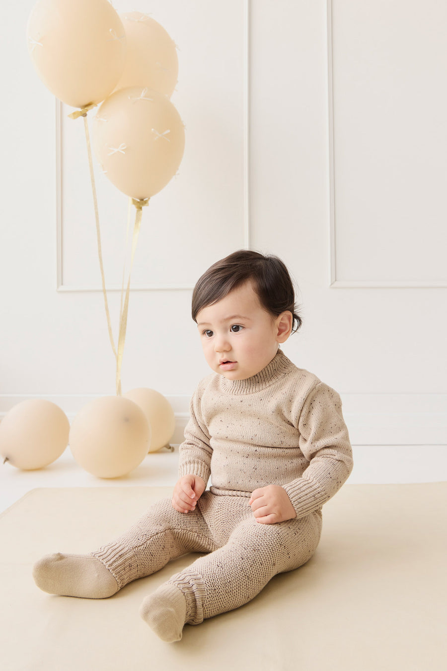 Matthew Jumper - Malt Fleck Childrens Jumper from Jamie Kay NZ