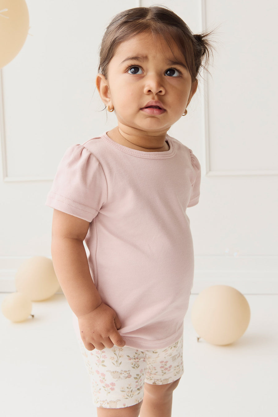 Pima Cotton Tasha Top - Dusky Pink Childrens Top from Jamie Kay NZ