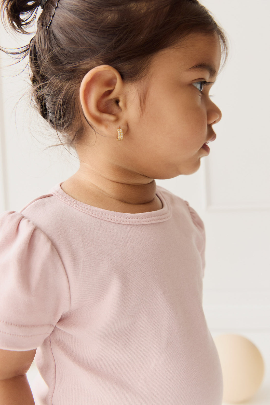 Pima Cotton Tasha Top - Dusky Pink Childrens Top from Jamie Kay NZ