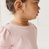 Pima Cotton Tasha Top - Dusky Pink Childrens Top from Jamie Kay NZ