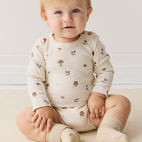 Organic Cotton Fernley Bodysuit - Le Champignon Childrens Bodysuit from Jamie Kay NZ