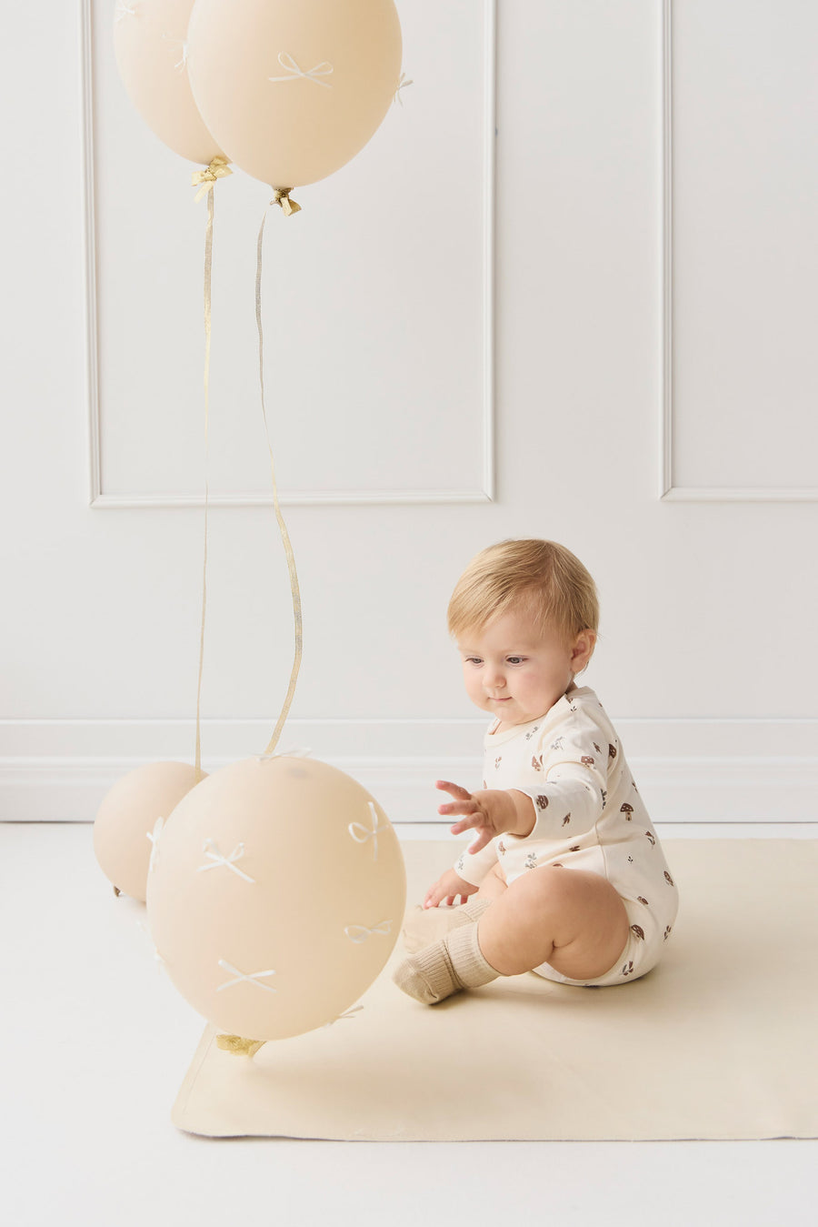 Organic Cotton Fernley Bodysuit - Le Champignon Childrens Bodysuit from Jamie Kay NZ