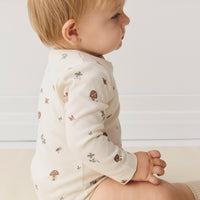 Organic Cotton Fernley Bodysuit - Le Champignon Childrens Bodysuit from Jamie Kay NZ