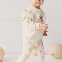 Organic Cotton Maple Sweatshirt - Cloud Little Georgie Childrens Top from Jamie Kay NZ