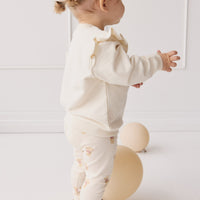 Organic Cotton Maple Sweatshirt - Cloud Little Georgie Childrens Top from Jamie Kay NZ