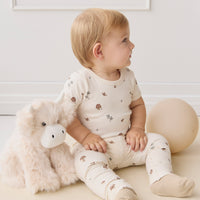 Organic Cotton Everyday Legging - Le Champignon Childrens Legging from Jamie Kay NZ