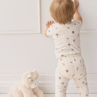 Organic Cotton Everyday Legging - Le Champignon Childrens Legging from Jamie Kay NZ