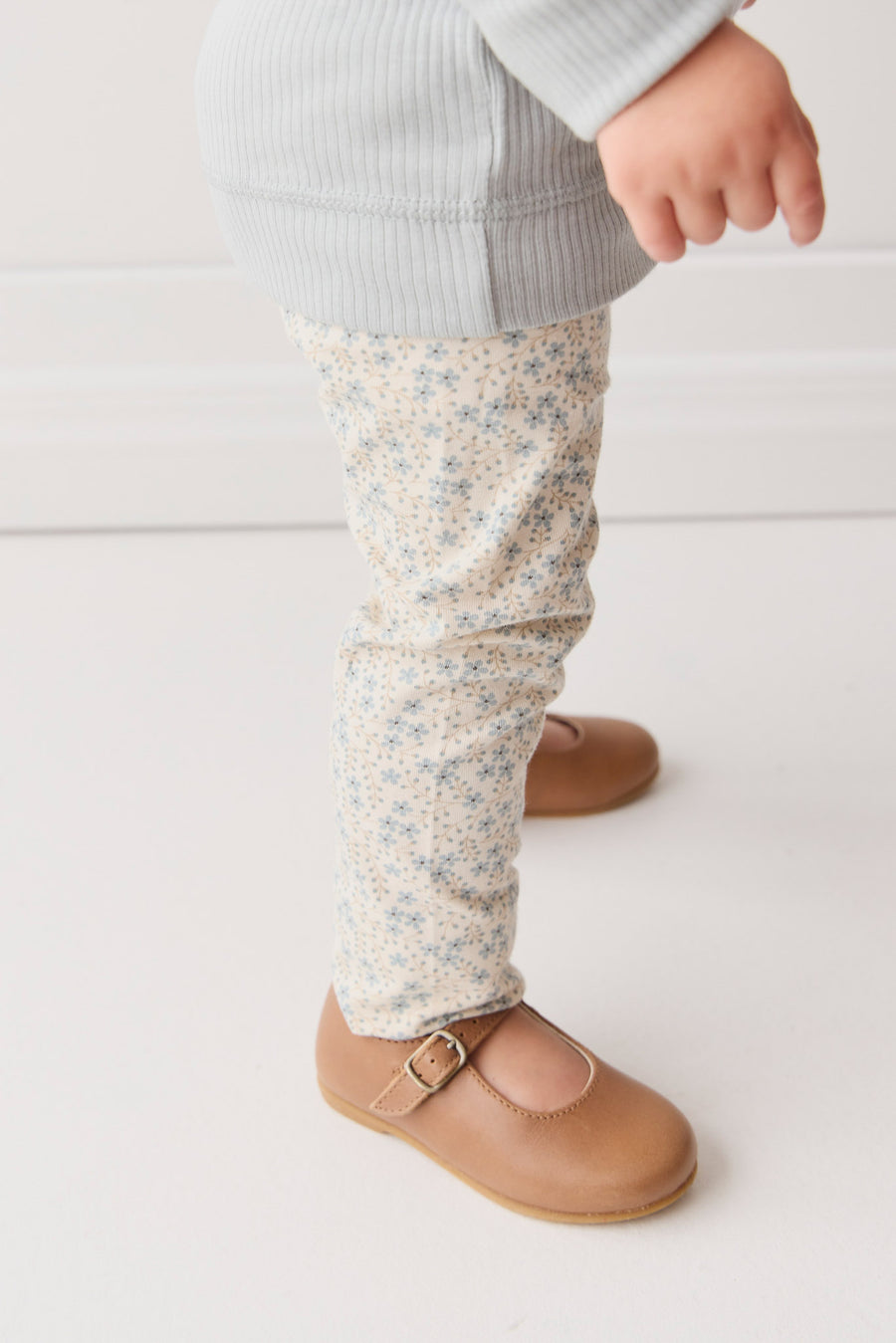 Organic Cotton Everyday Legging - Adnola Floral Childrens Legging from Jamie Kay NZ