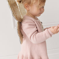 Ava Cardigan - Shell Pink Childrens Cardigan from Jamie Kay NZ