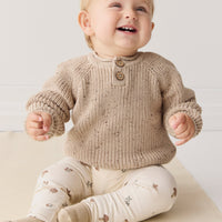 Sam Knitted Jumper - Malt Fleck Childrens Jumper from Jamie Kay NZ