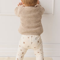 Sam Knitted Jumper - Malt Fleck Childrens Jumper from Jamie Kay NZ