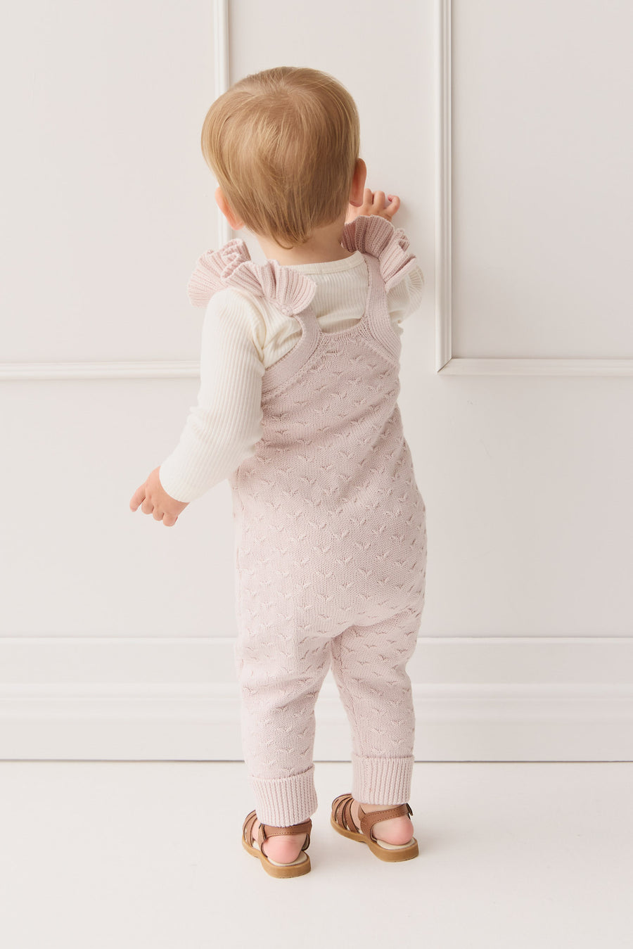 Mia Kintted Onepiece - Soft Misty Rose Childrens Onepiece from Jamie Kay NZ