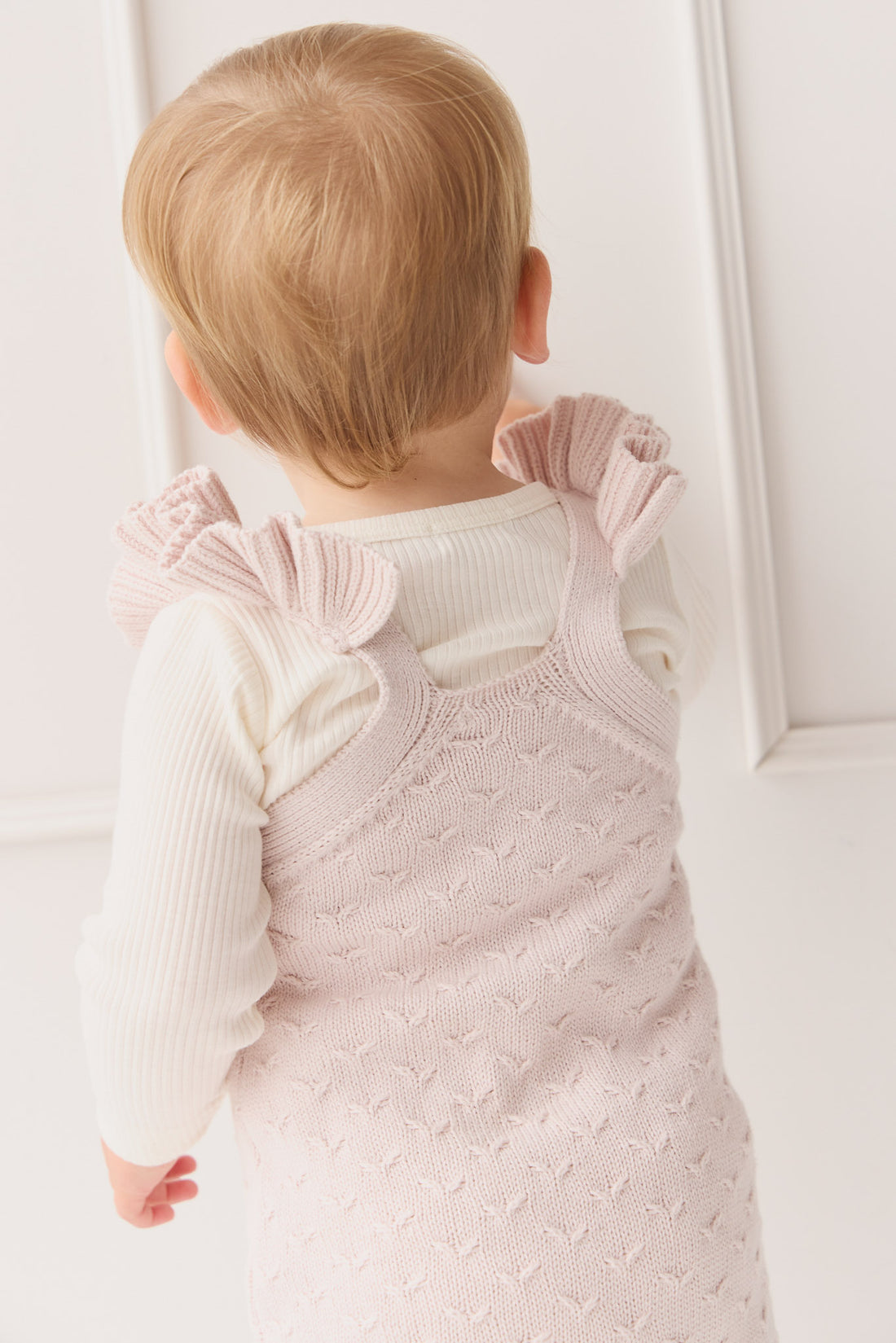 Mia Kintted Onepiece - Soft Misty Rose Childrens Onepiece from Jamie Kay NZ