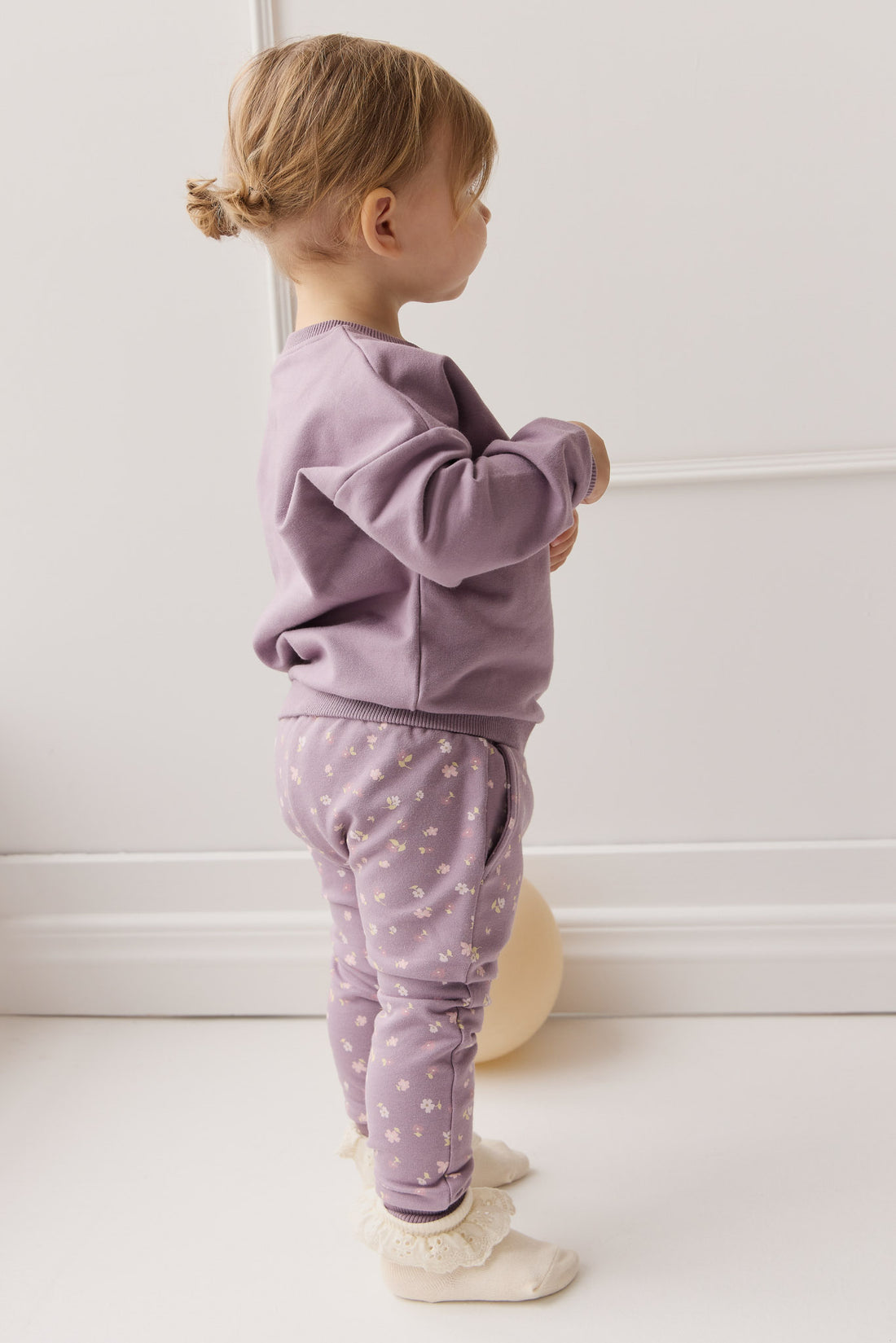 Organic Cotton Morgan Track Pant - Briella Quail Childrens Pant from Jamie Kay NZ