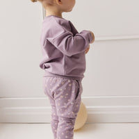 Organic Cotton Morgan Track Pant - Briella Quail Childrens Pant from Jamie Kay NZ