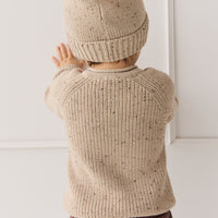 Matthew Hat - Malt Fleck Childrens Hat from Jamie Kay NZ