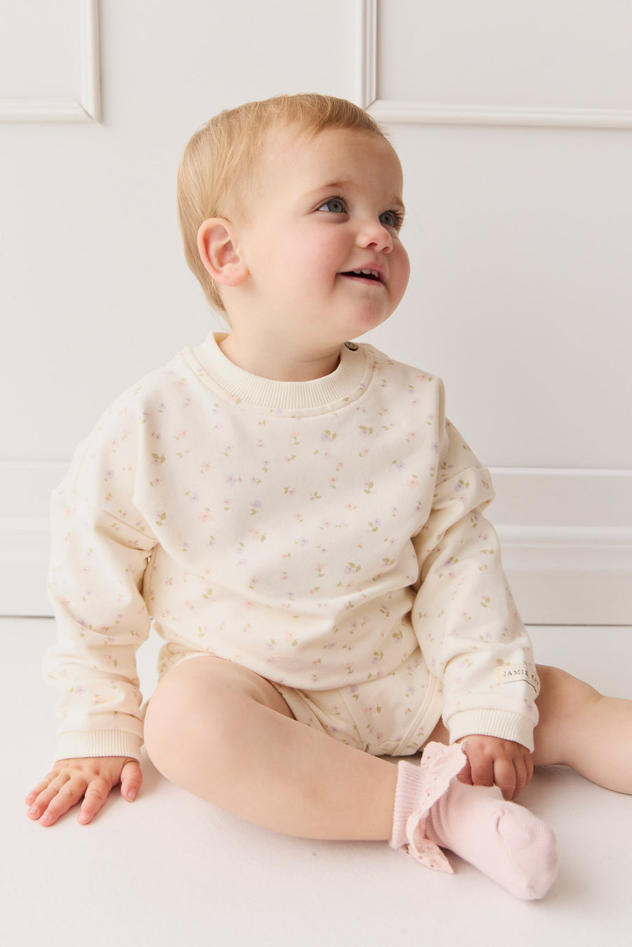 Organic Cotton Ivy Shortie - Briella Whisper Childrens Short from Jamie Kay NZ