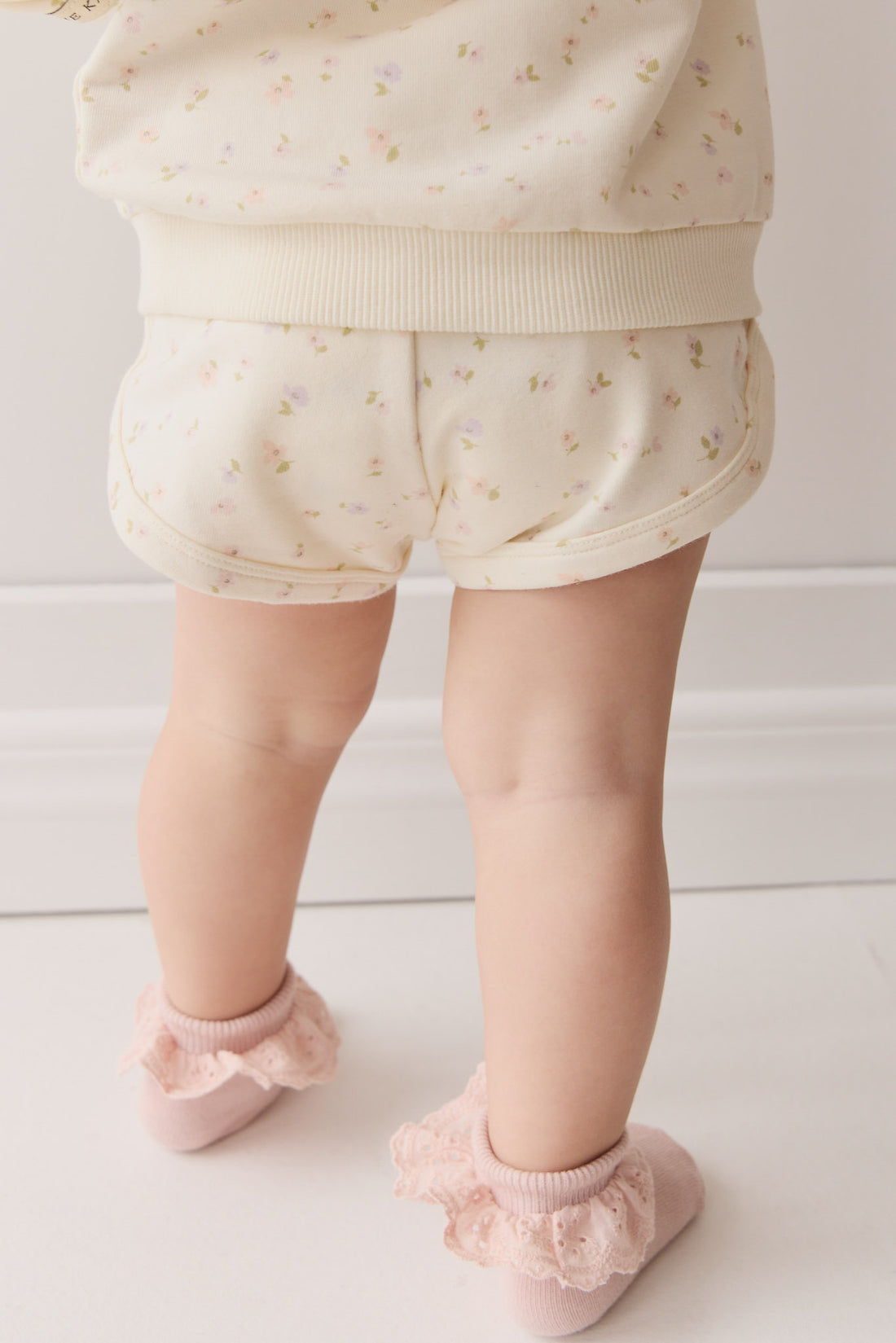 Organic Cotton Ivy Shortie - Briella Whisper Childrens Short from Jamie Kay NZ