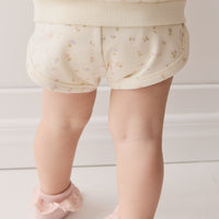 Organic Cotton Ivy Shortie - Briella Whisper Childrens Short from Jamie Kay NZ