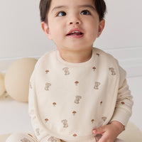 Organic Cotton Bib - Le Lapin Childrens Bib from Jamie Kay NZ