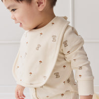 Organic Cotton Bib - Le Lapin Childrens Bib from Jamie Kay NZ