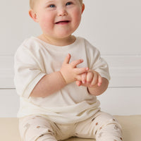 Pima Cotton Eddie Tee - Parchment Childrens Top from Jamie Kay NZ