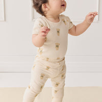 Organic Cotton Everyday Legging - Little Ted Childrens Legging from Jamie Kay NZ